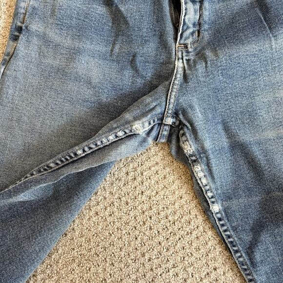 Caslon Womens Y2K Straight Leg Jeans 12 Petite 30x28 Blue Denim Cotton Stretch - Picture 8 of 12